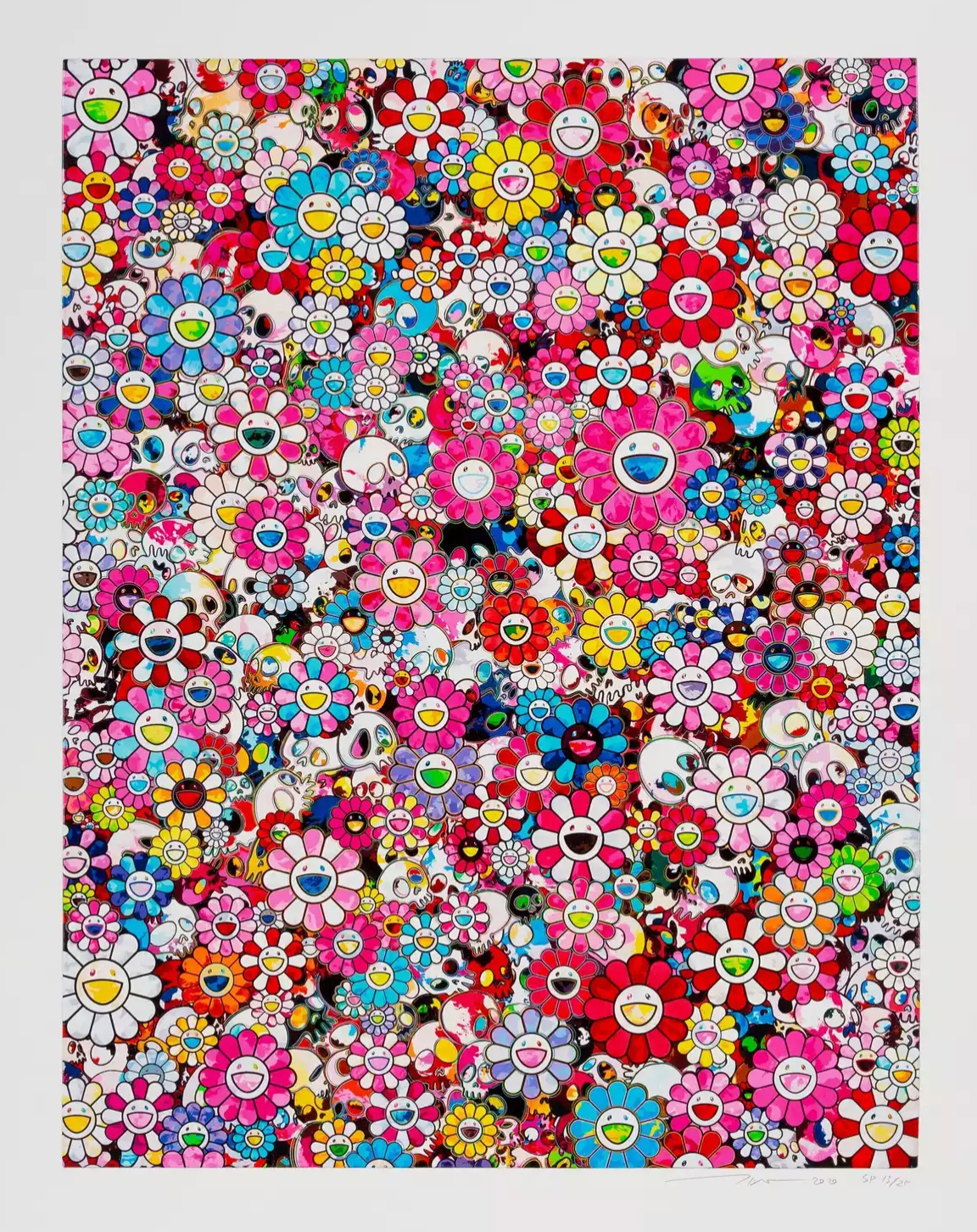 Takashi Murakami Art Print: Dazzling Circus Embrace Peace and Darkness within Thy Heart ED 300
