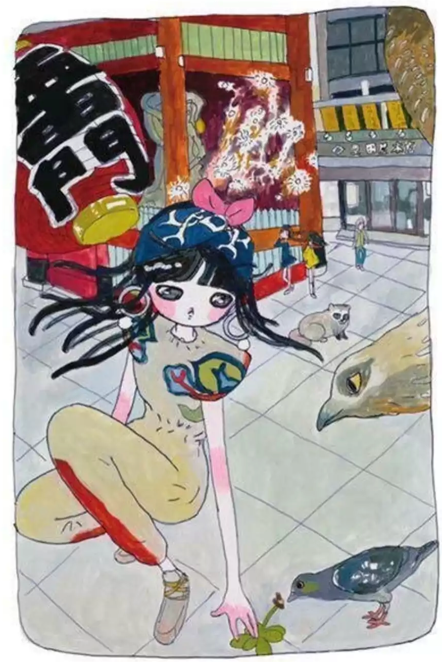 Aya Takano Art Prints: Deep Connecting With Nature Network, 2020