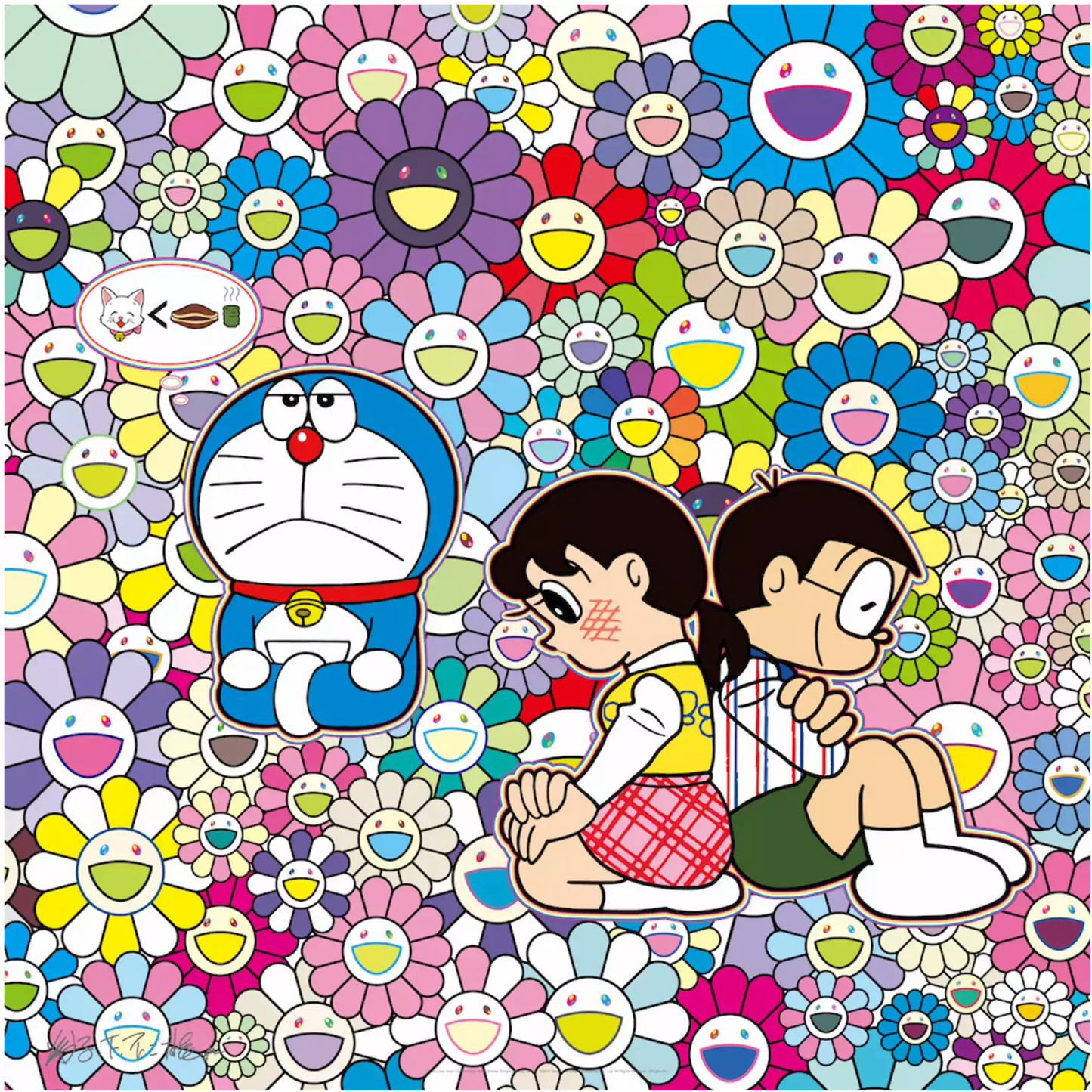 Takashi Murakami 村上隆 Art Prints: doraemo First Love And I Contemplate About Dinner Tonight