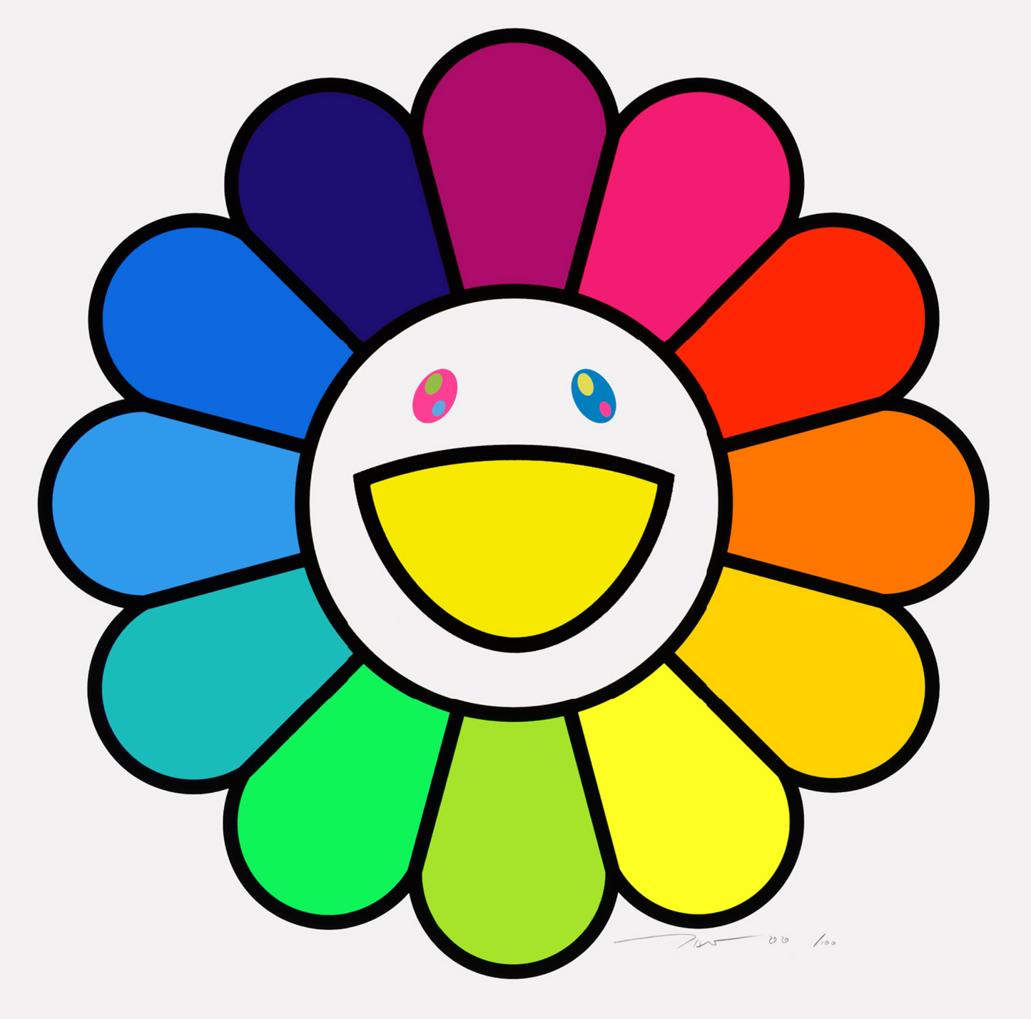 Takashi Murakami 村上隆 Art Prints: Ms. Rainbow Flower