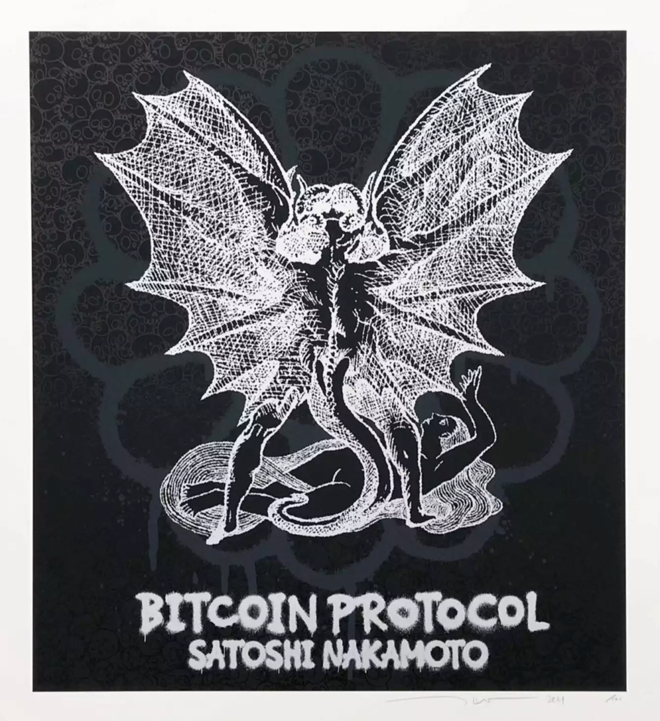 Takashi Murakami 村上隆 Art Prints: Red Dragon Jet Black