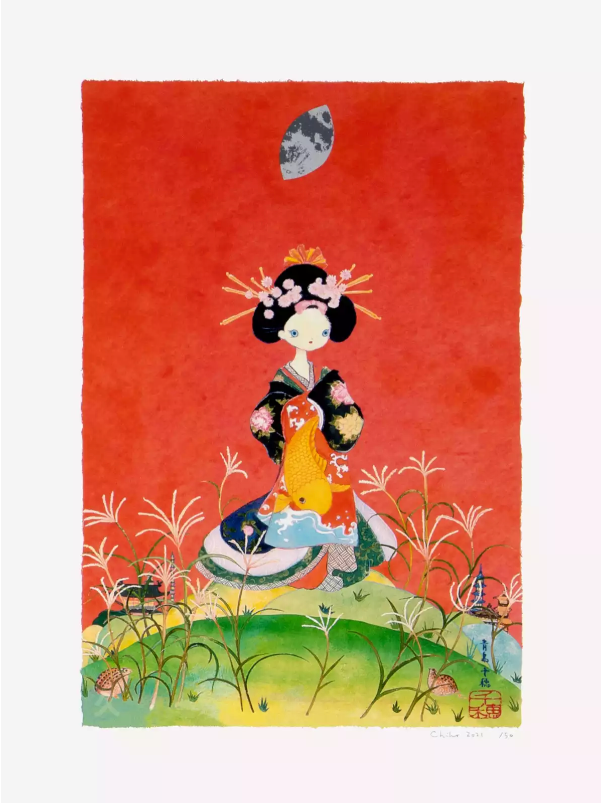 Chiho Aoshima Art Print: Susukino Oiran, 2021