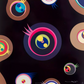 Takashi Murakami Art Prints: 5 set Jellyfish Eyes Black 1 2 3 5
