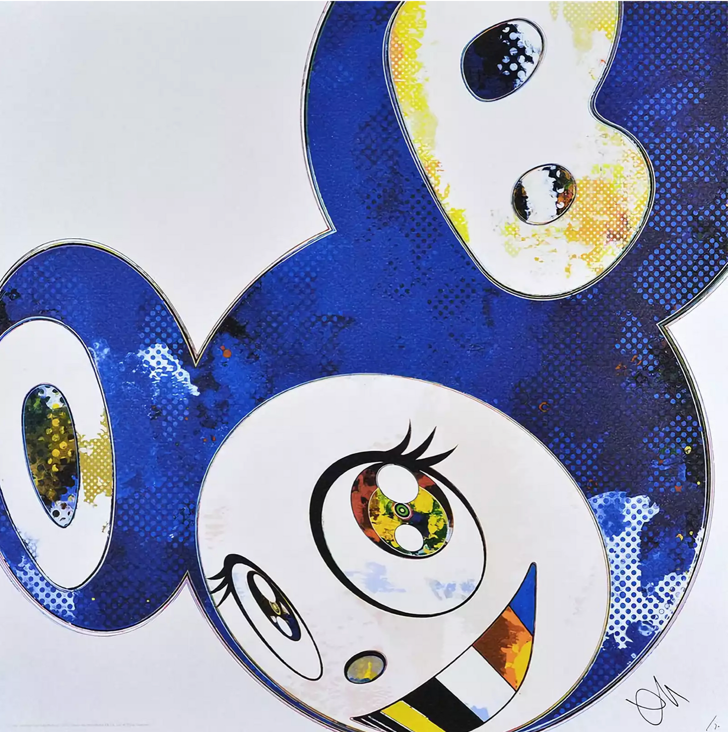 Takashi Murakami 村上隆 Art Prints: And Then x 6 (Blue: The Polke Method)