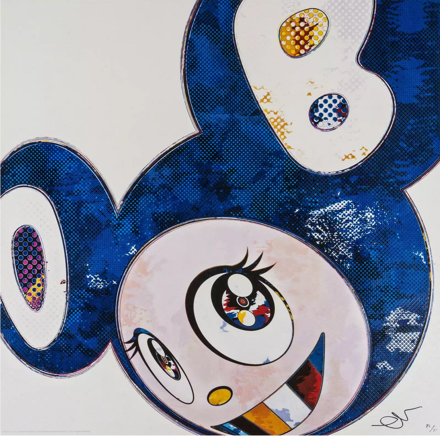 Takashi Murakami Art Print: And Then x 727 Ultramarine