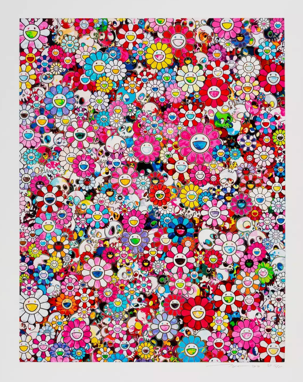 Takashi Murakami Art Print: Dazzling Circus Embrace Peace and Darkness  within Thy Heart ED 100