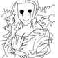 MADSAKI Art Prints:Coffee Break Drawing of Mona Lisa P