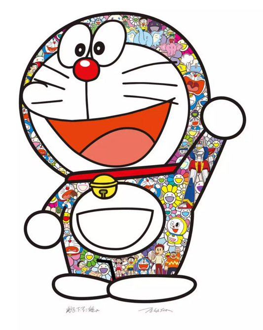 Takashi Murakami 村上隆 Art Prints: Doraemon Hip Hip Hurrah! ed300