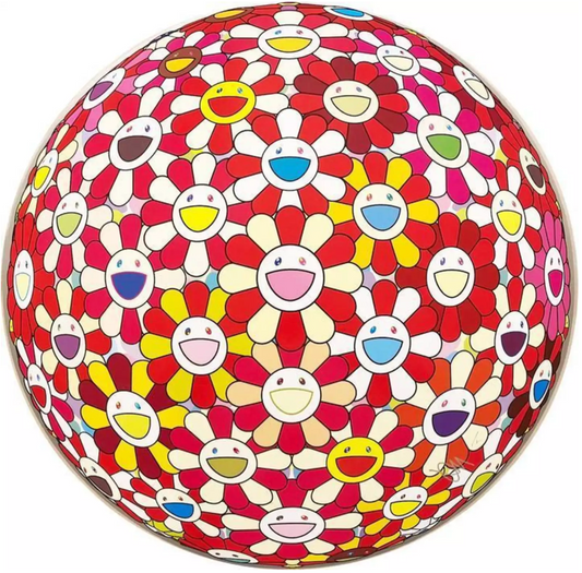 Takashi Murakami Art Print: Flower Ball Carp / Vermilion