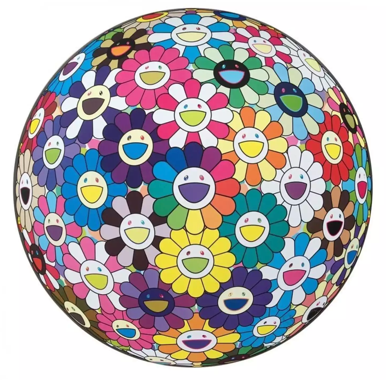 Takashi Murakami Art Print: Flower Ball Multicolor