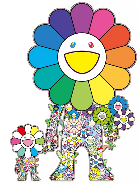 Takashi Murakami Art Prints: Flower parent and child ED300