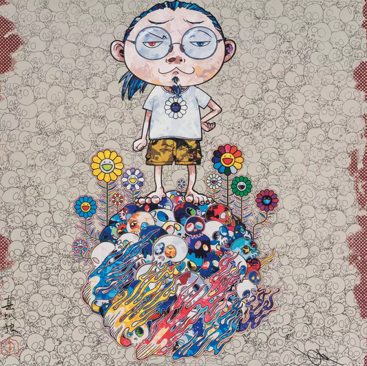 Takashi Murakami Art Prints: Flowers Death And Me