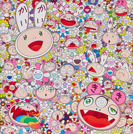 Takashi Murakami Art Prints: Fortune Favors the Merry Home! Kaikai and Kiki