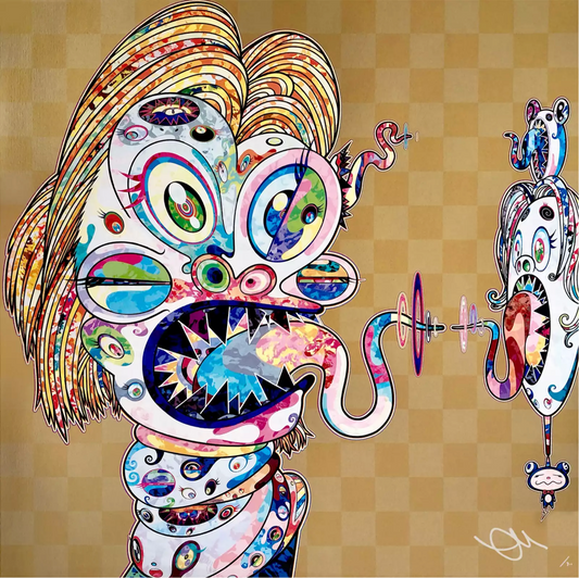 Takashi Murakami Art Prints: Homage to Francis Bacon, Study for Head of Isabel Rawsthorne