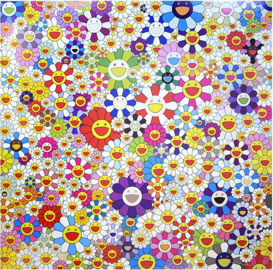 Takashi Murakami Art Print: If I Could Reach That Field Of Flowers I Would Die Happy