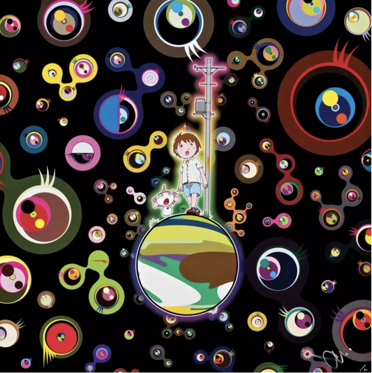 Takashi Murakami Art Prints: 5 set Jellyfish Eyes Black 1 2 3 5