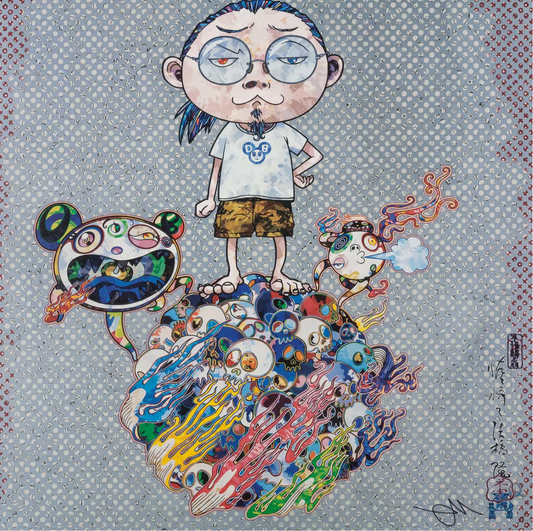 Takashi Murakami Art Print: Mr.DOB Comes to Play His Flute