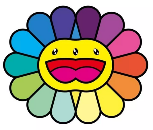 Takashi Murakami Art Prints: Multicolor Double Face Yellow