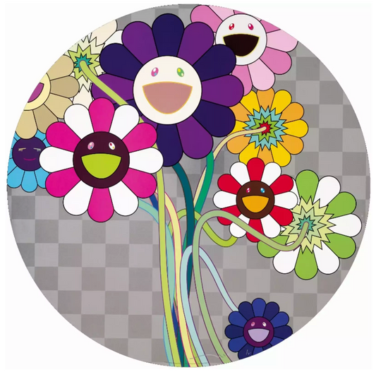 Takashi Murakami 村上隆版畫 Art Prints: Purple Flowers in a Bouquet