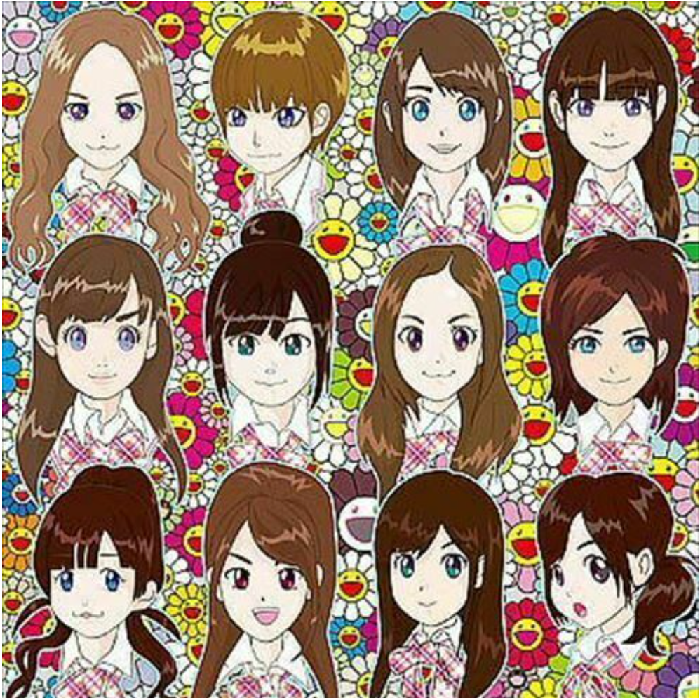 Takashi Murakami 村上隆 Art Prints: Tears surprise! AKB 48