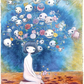 Chiho Aoshima Art Prints: The souls and flowers around me, 2021