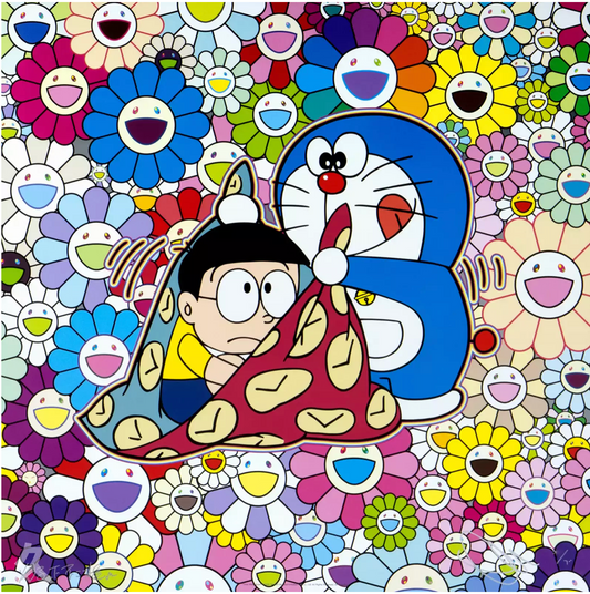 Takashi Murakami 村上隆 Art Prints: time warp scarf