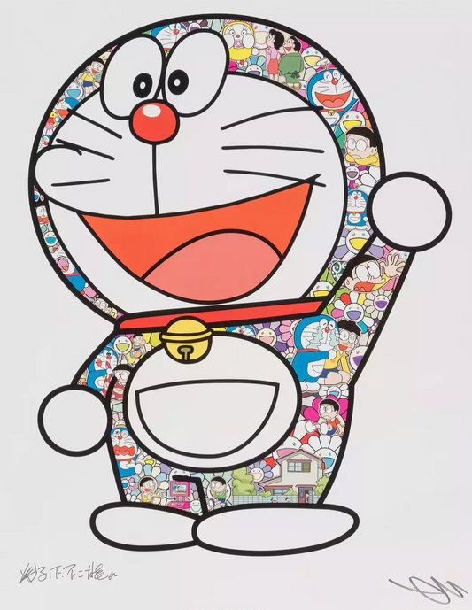 Takashi Murakami 村上隆 Art Prints: Doraemon wow! yay!